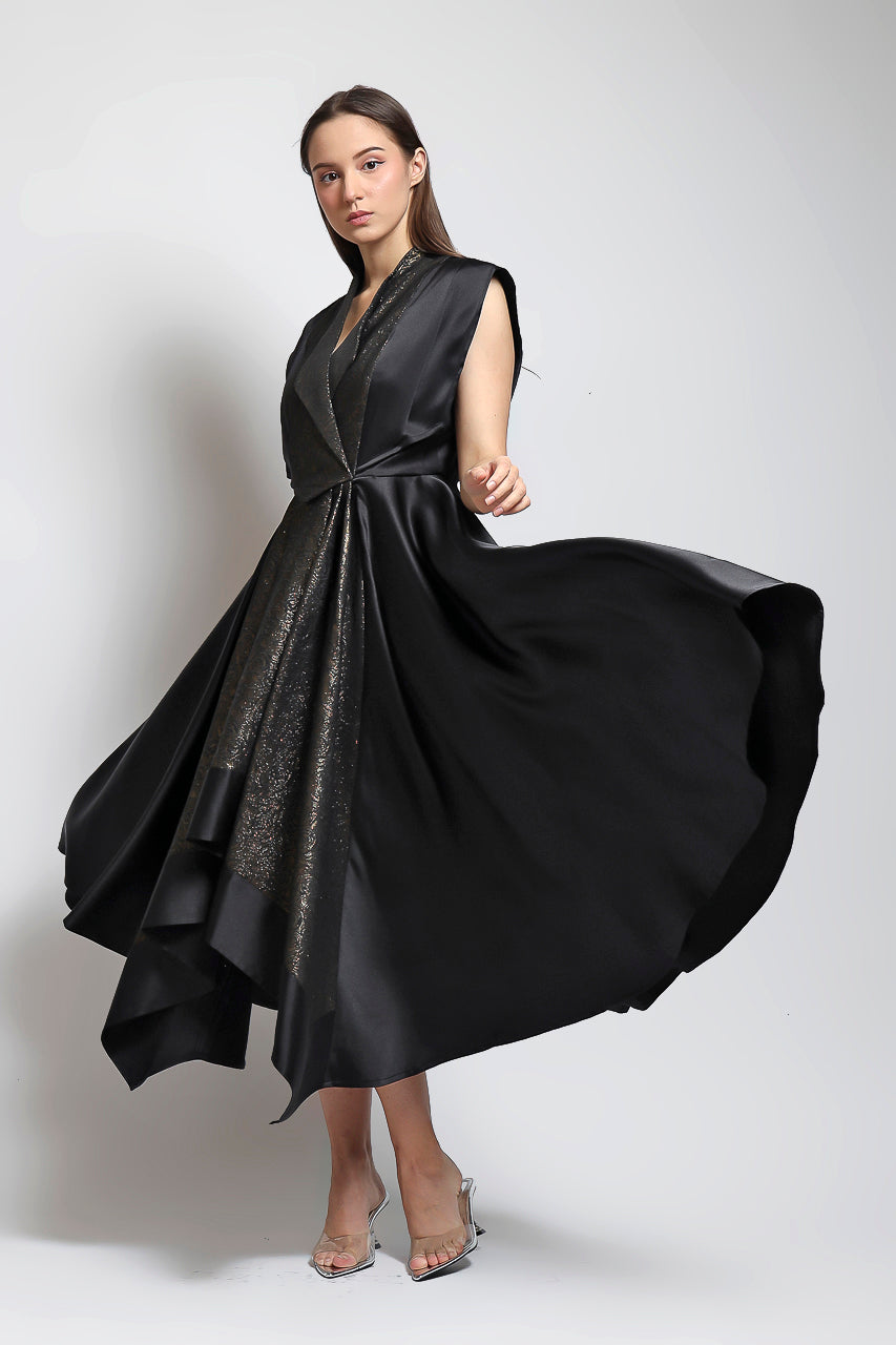 Bloom et Champs Dress Emas Lebar Rosa