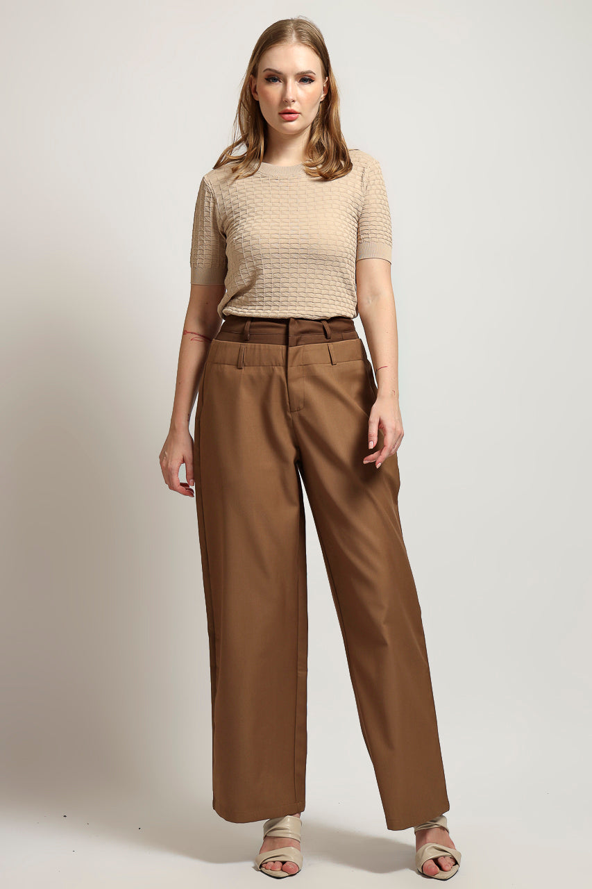Bloom et Cotton Double Waisted Pants