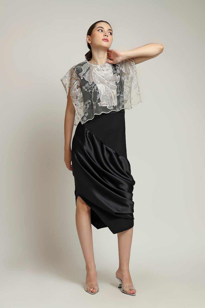 Bloom et Champs Dress Kotak Sequinned Nude