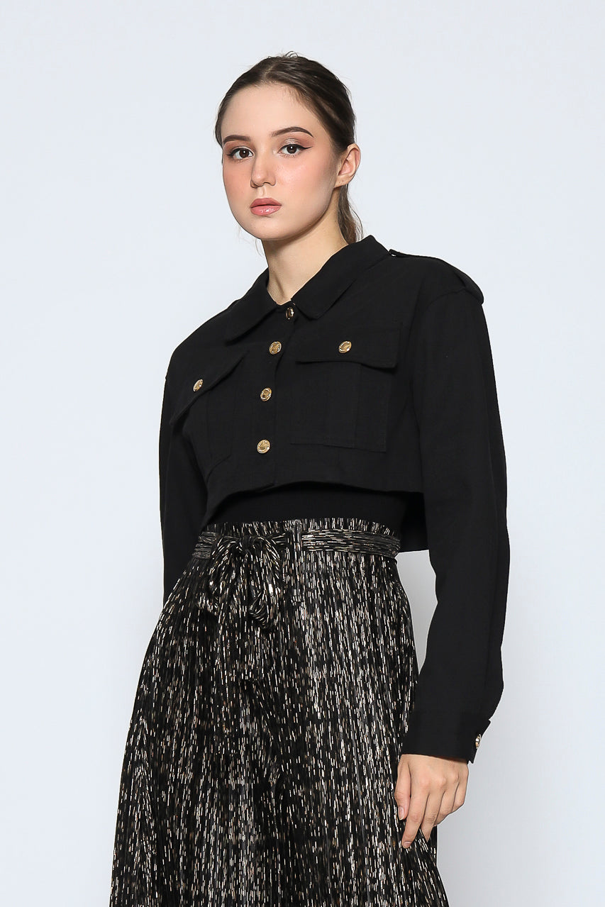 Bloom et Cotton Corduroy Jacket in Black