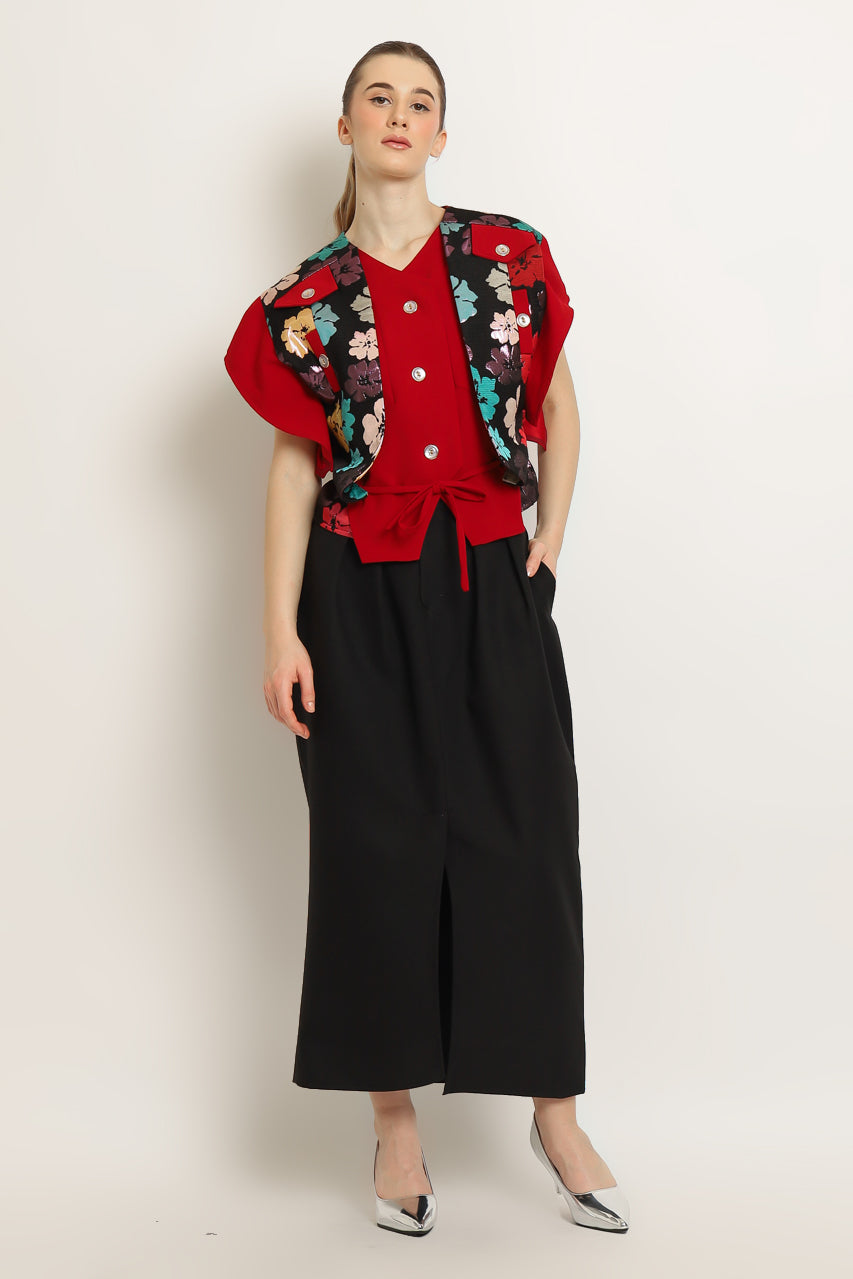 Bloom et Champs Batwing Top Floral