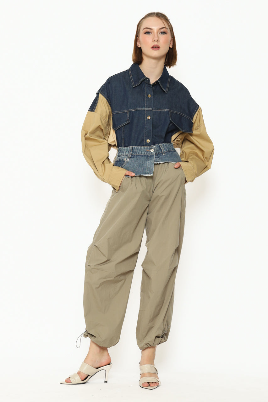 Bloom et Cotton Mocha Denim Shirt