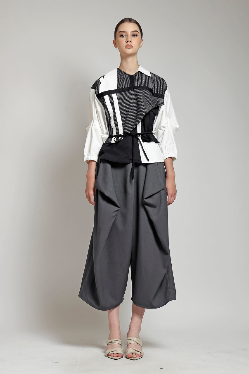 Bloom et Champs Kemeja Layer / Celana Kewer Abu