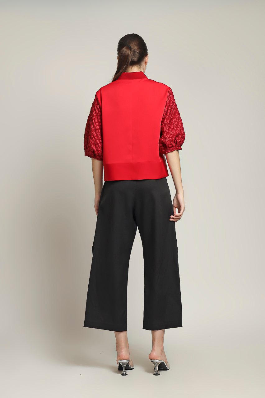 Bloom et Champs Bamboo Tulle in Red