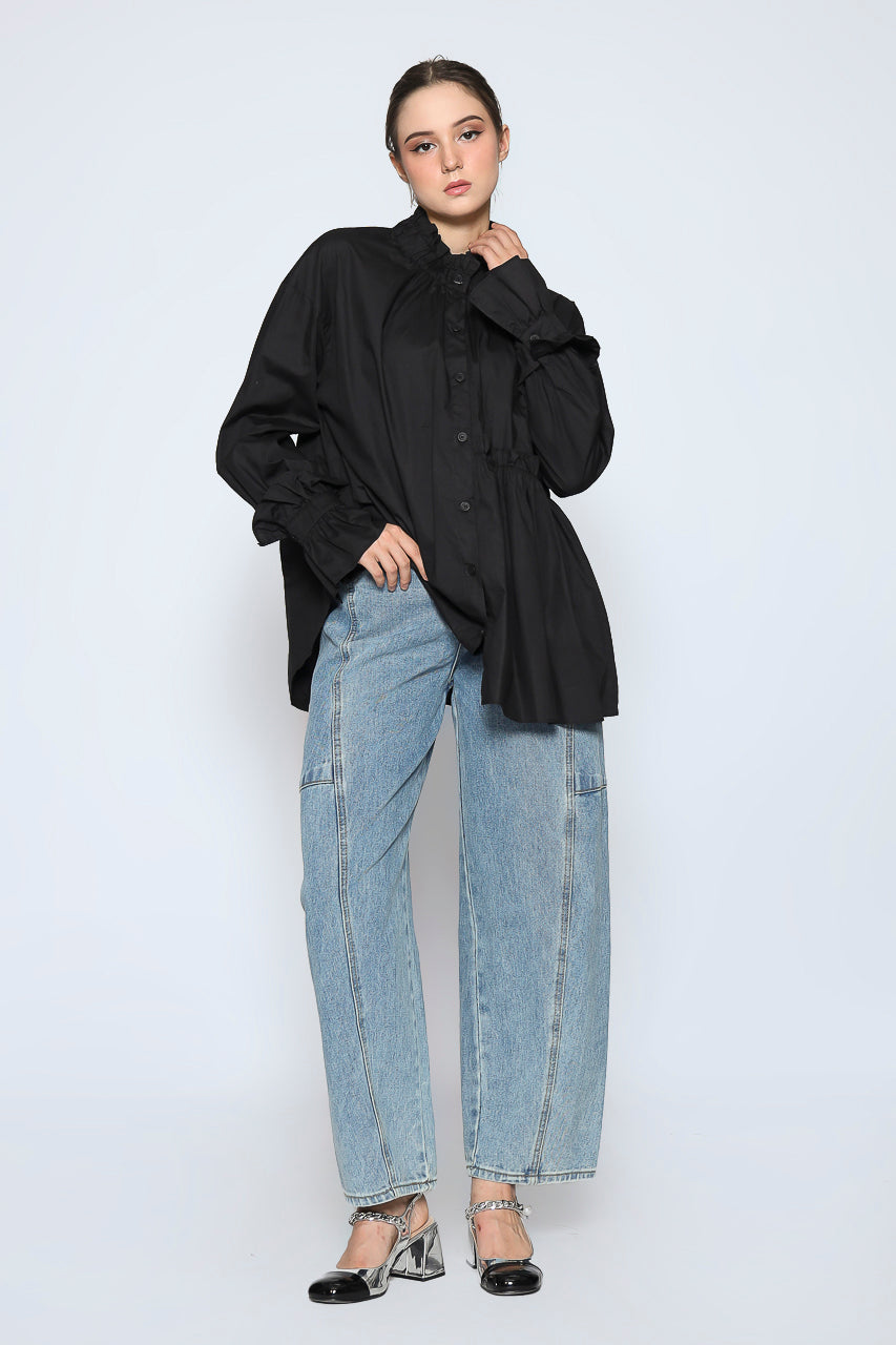 Bloom et Cotton High Neck Shirt