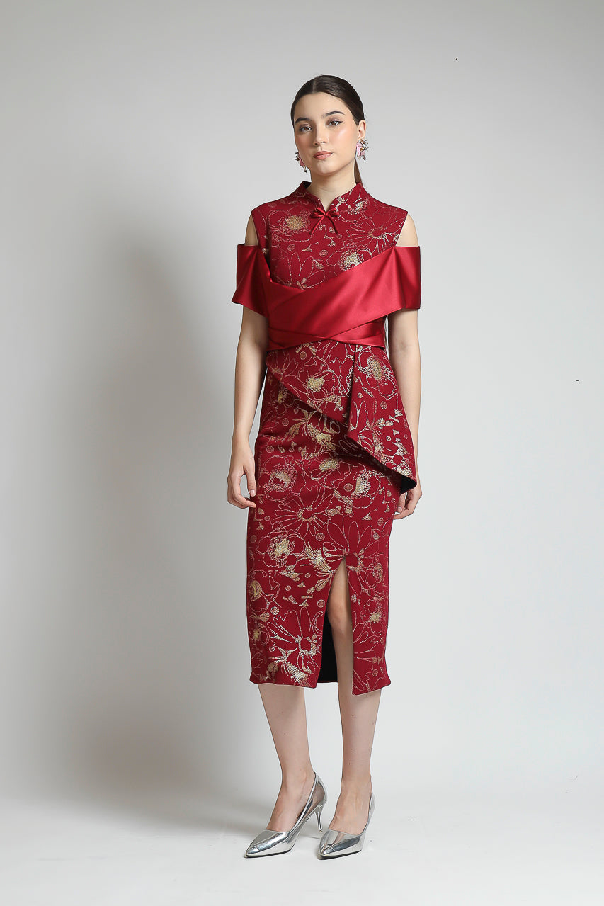 Bloom et Champs Meihua Red Dress