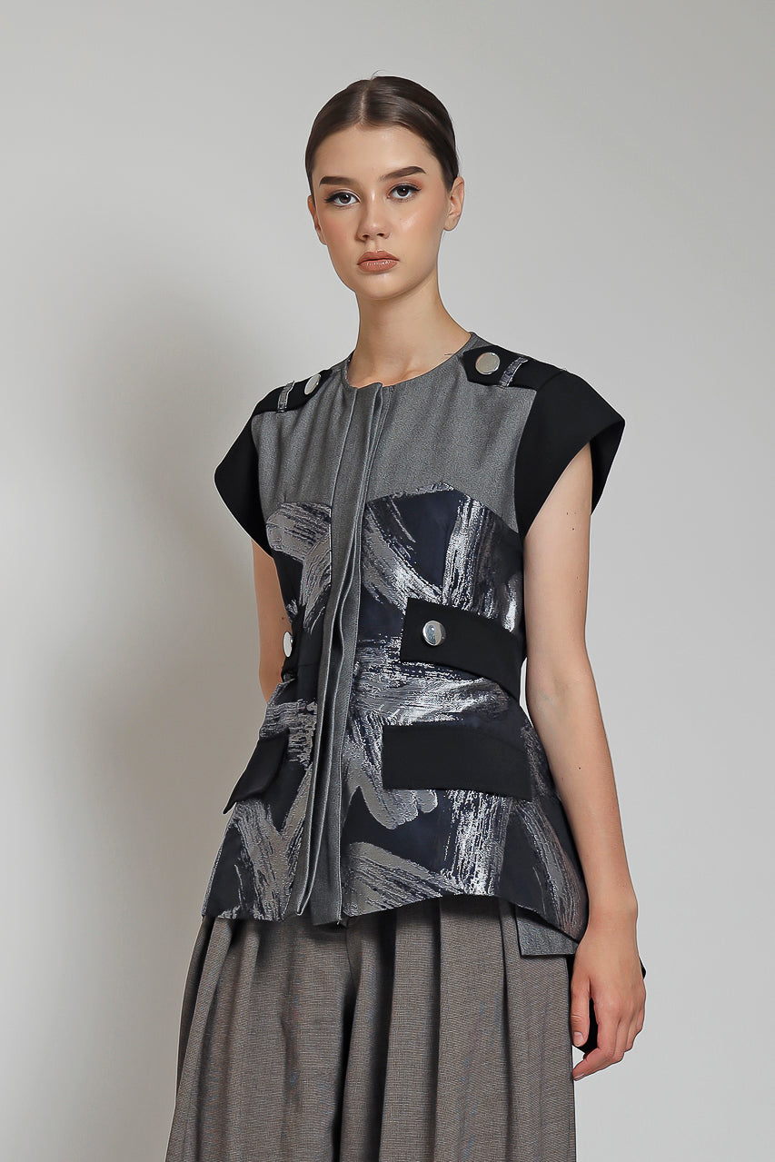 Bloom et Champs Top Jacquard Sayap / Zest Pants Mocha