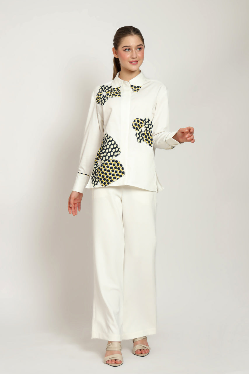 Bloom et Champs Kemeja Bunga Polka