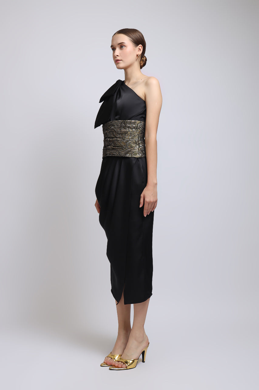 Bloom et Champs Dew Obi Dress Black