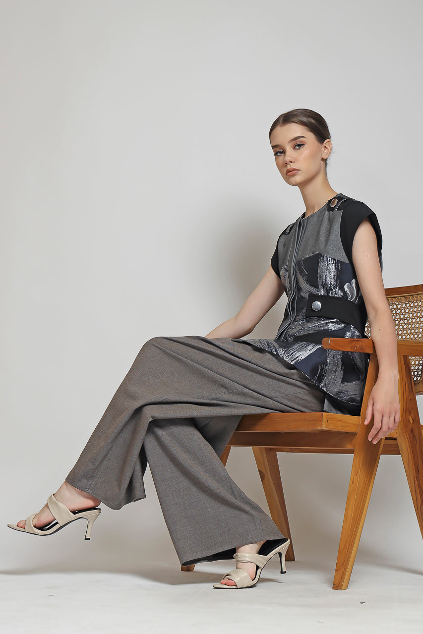 Bloom et Champs Top Jacquard Sayap / Zest Pants Mocha