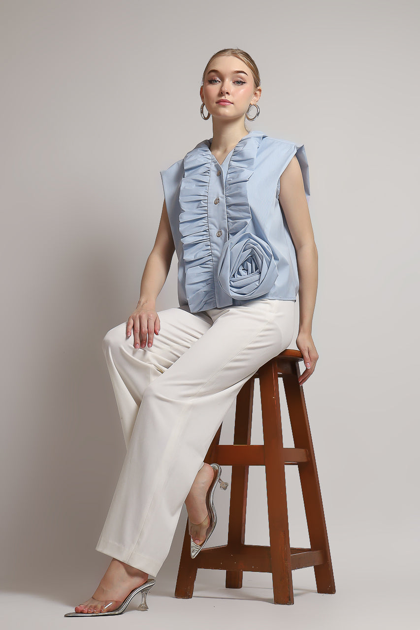 Bloom et Champs 3D Baby Blue Shirt