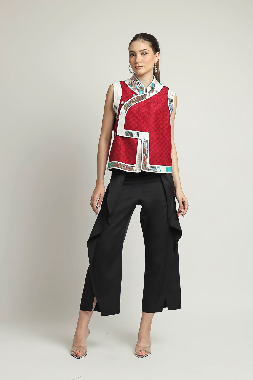 Bloom et Champs Sleeveless Shanghai Blouse