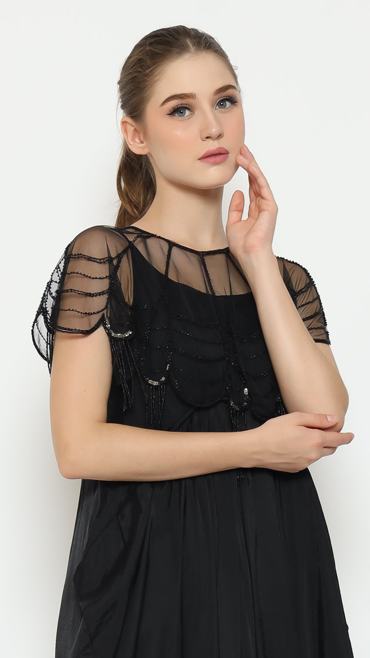 Bloom et Champs Kaftan Spaghetti Dress and Bolero