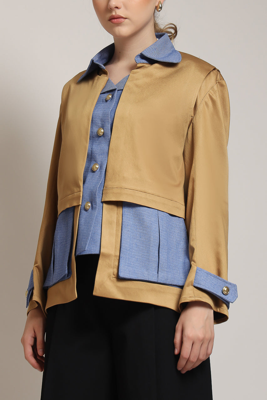 Bloom et Champs Kemeja Safari Denim