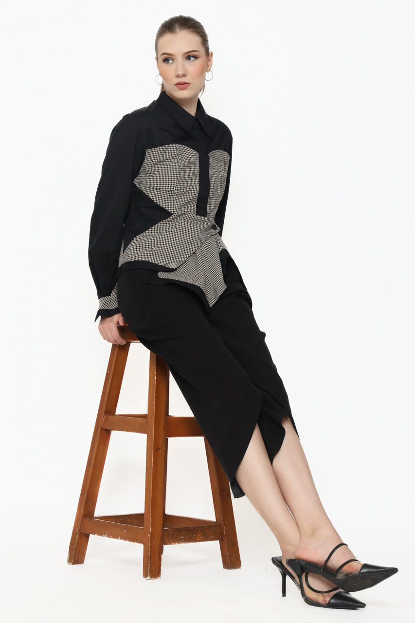 Bloom et Champs Kemeja Kemben Hitam