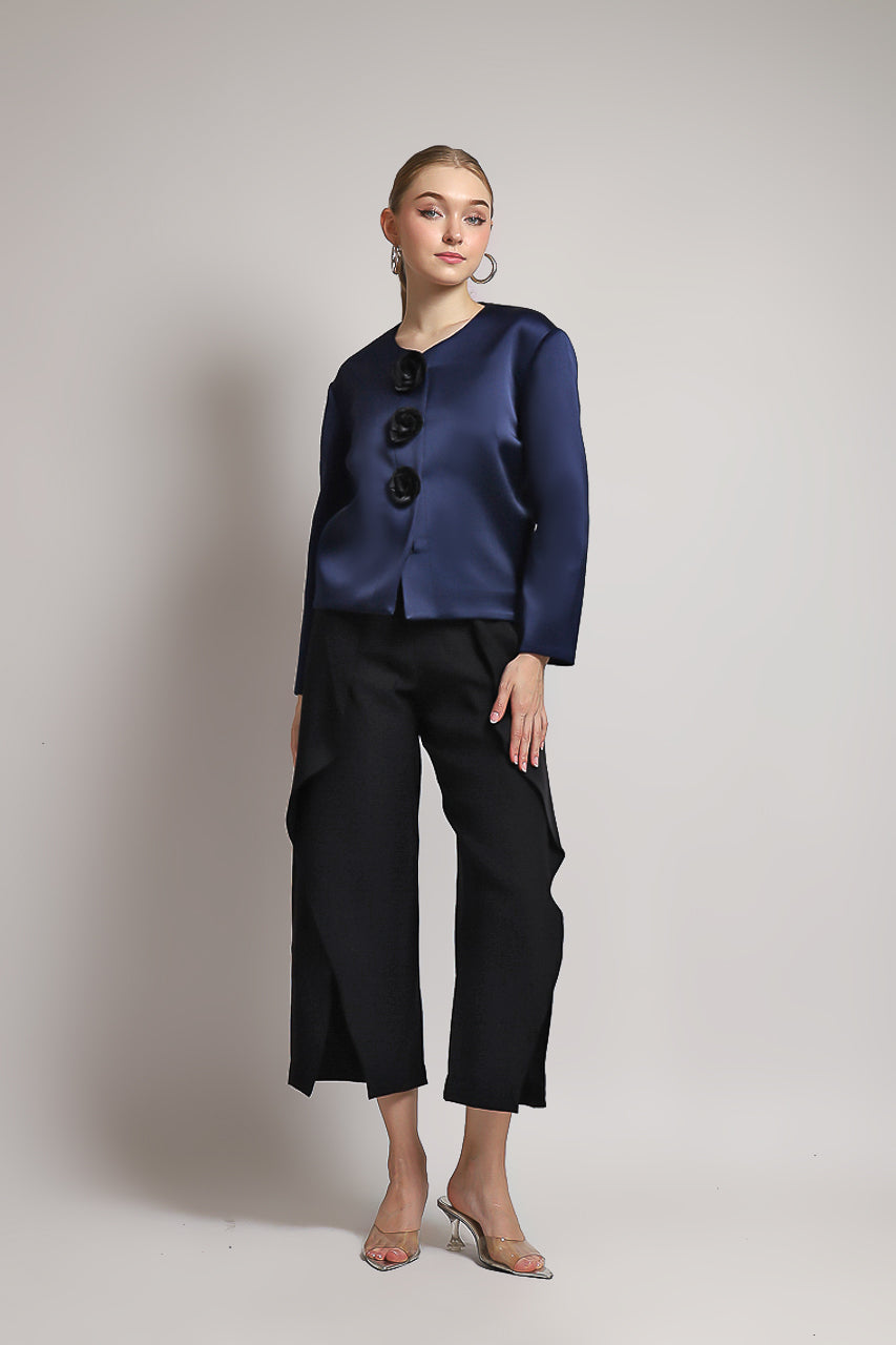 Bloom et Champs Royal Petal Blazer in Royal Navy