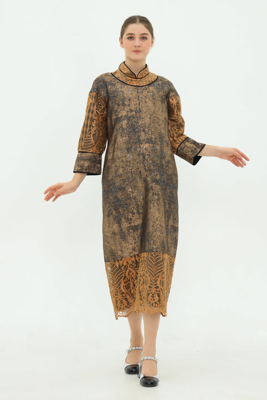 Bloom et Champs Dress Karung Jacquard