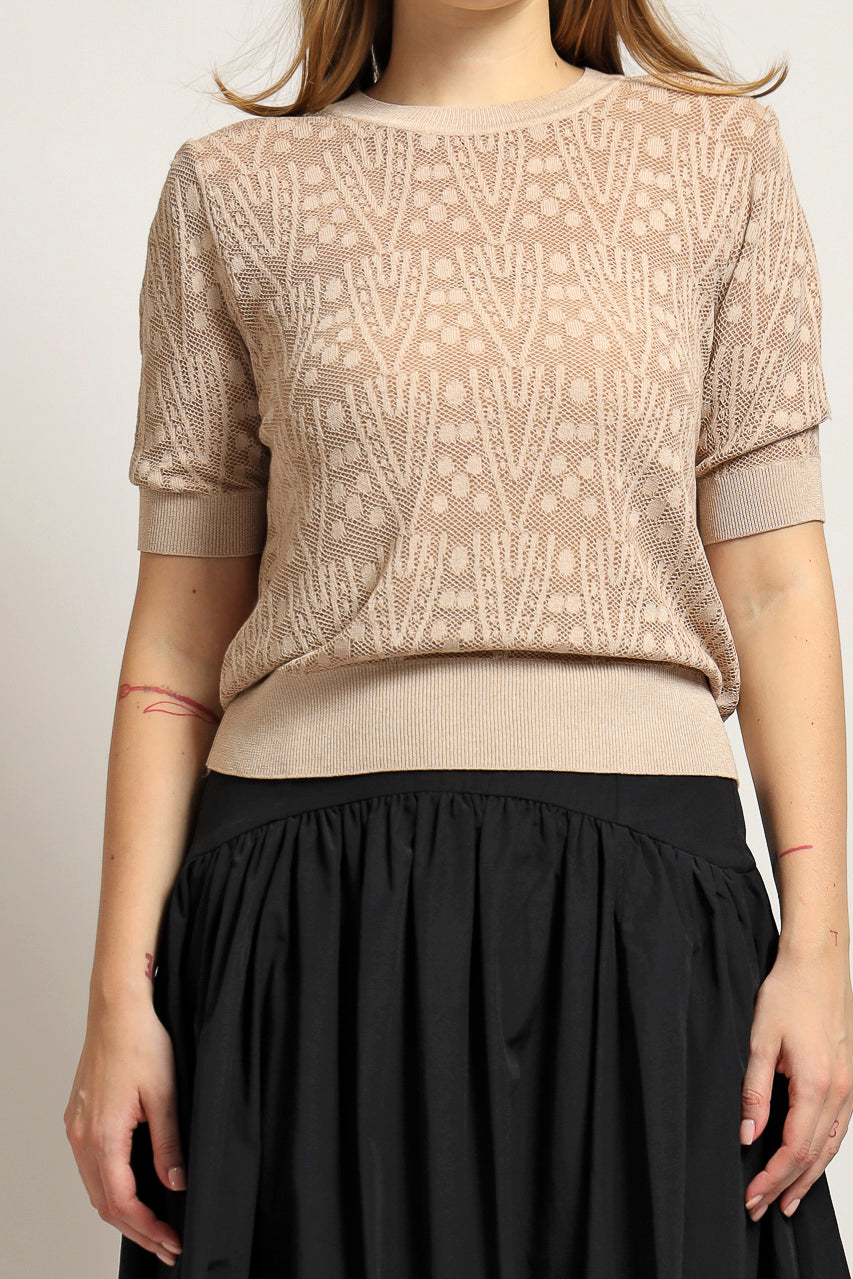 Bloom et Cotton Jacquard Knit