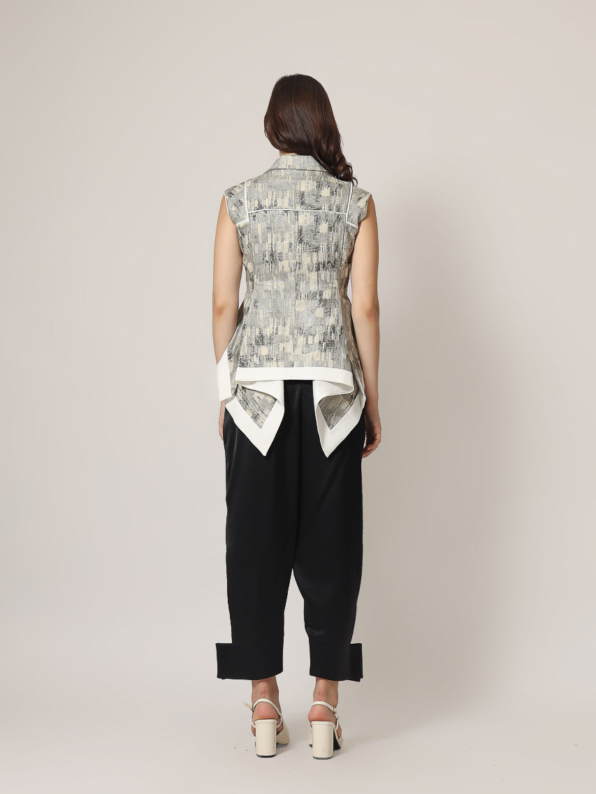 Bloom et Champs Vest Linen Abstrak