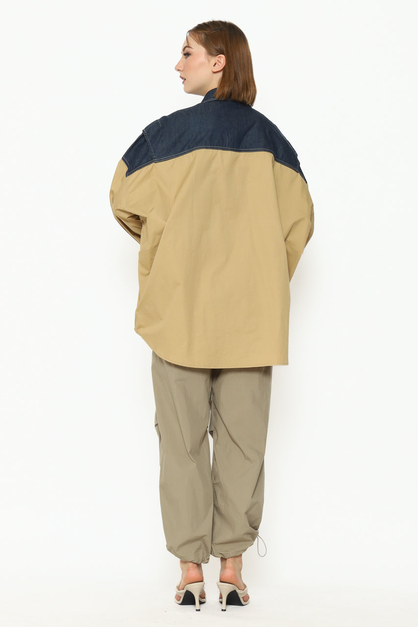 Bloom et Cotton Mocha Denim Shirt