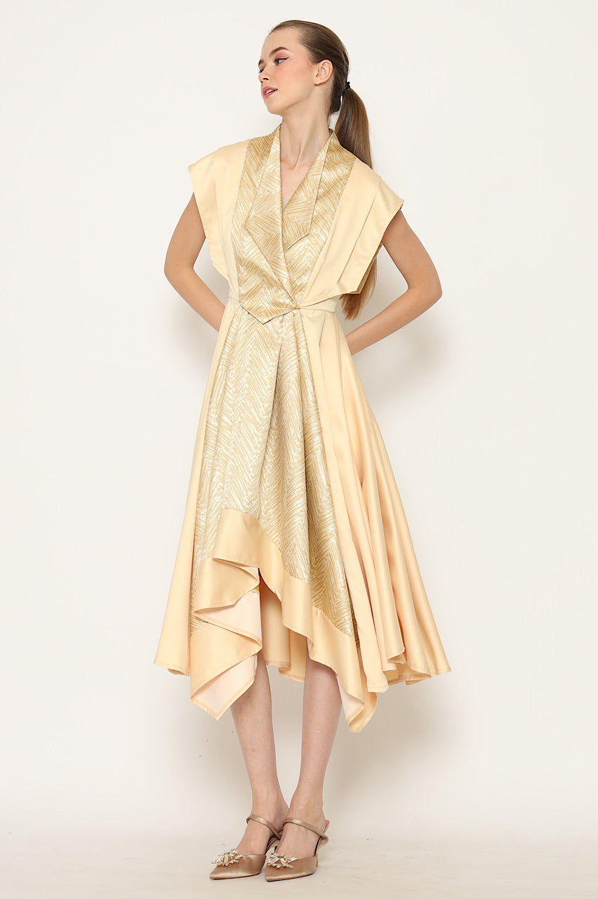 Bloom et Champs Dress Emas in Golden Sparkle