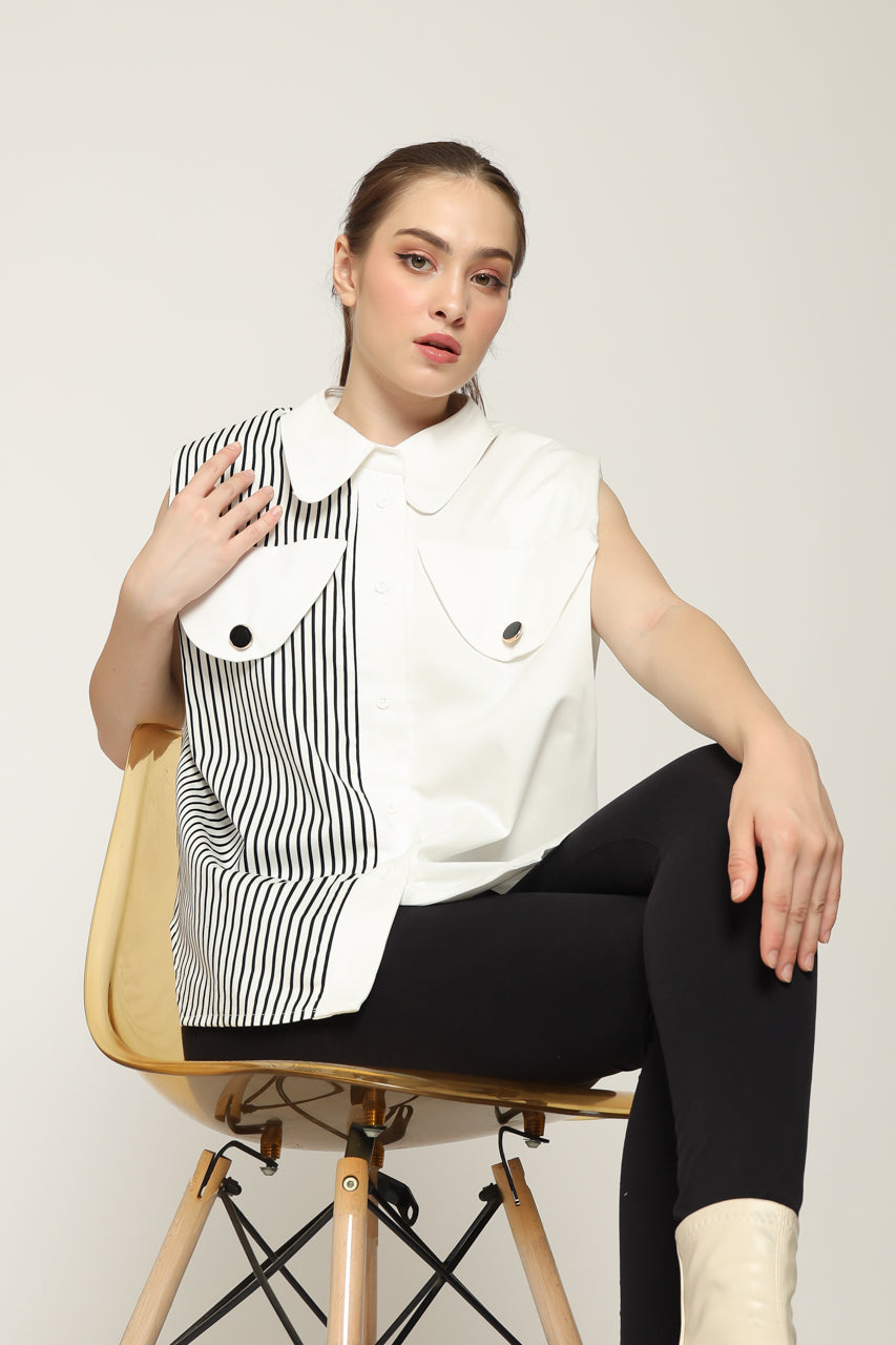 Bloom et Cotton Half Shirt