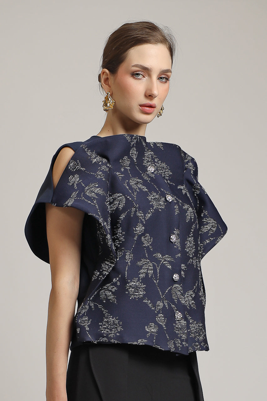 Bloom et Champs Ranting Blouse Navy