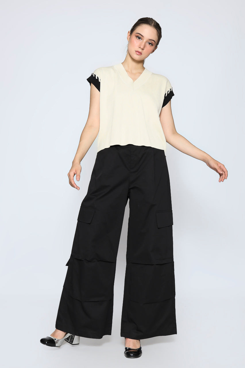 Bloom et Champs Cargo Pocket Wrinkle Pants