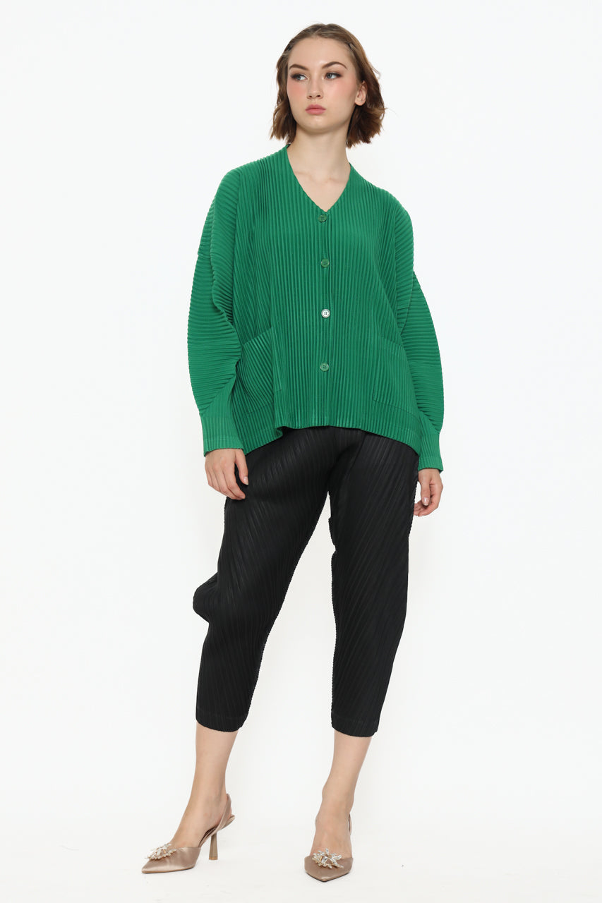 Bloom et Champs Vertical Outer Pleats/Parallel Pleats Pants