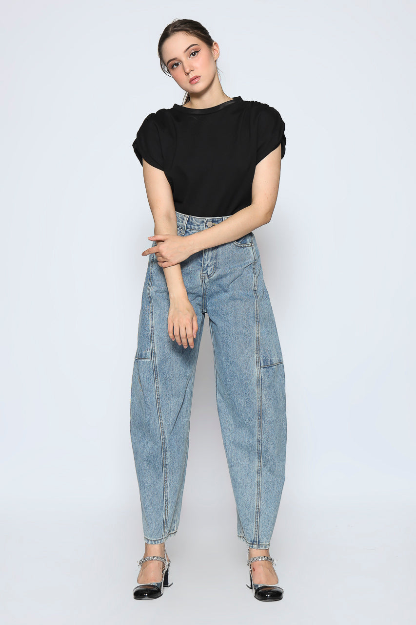 Bloom et Cotton Black Tee