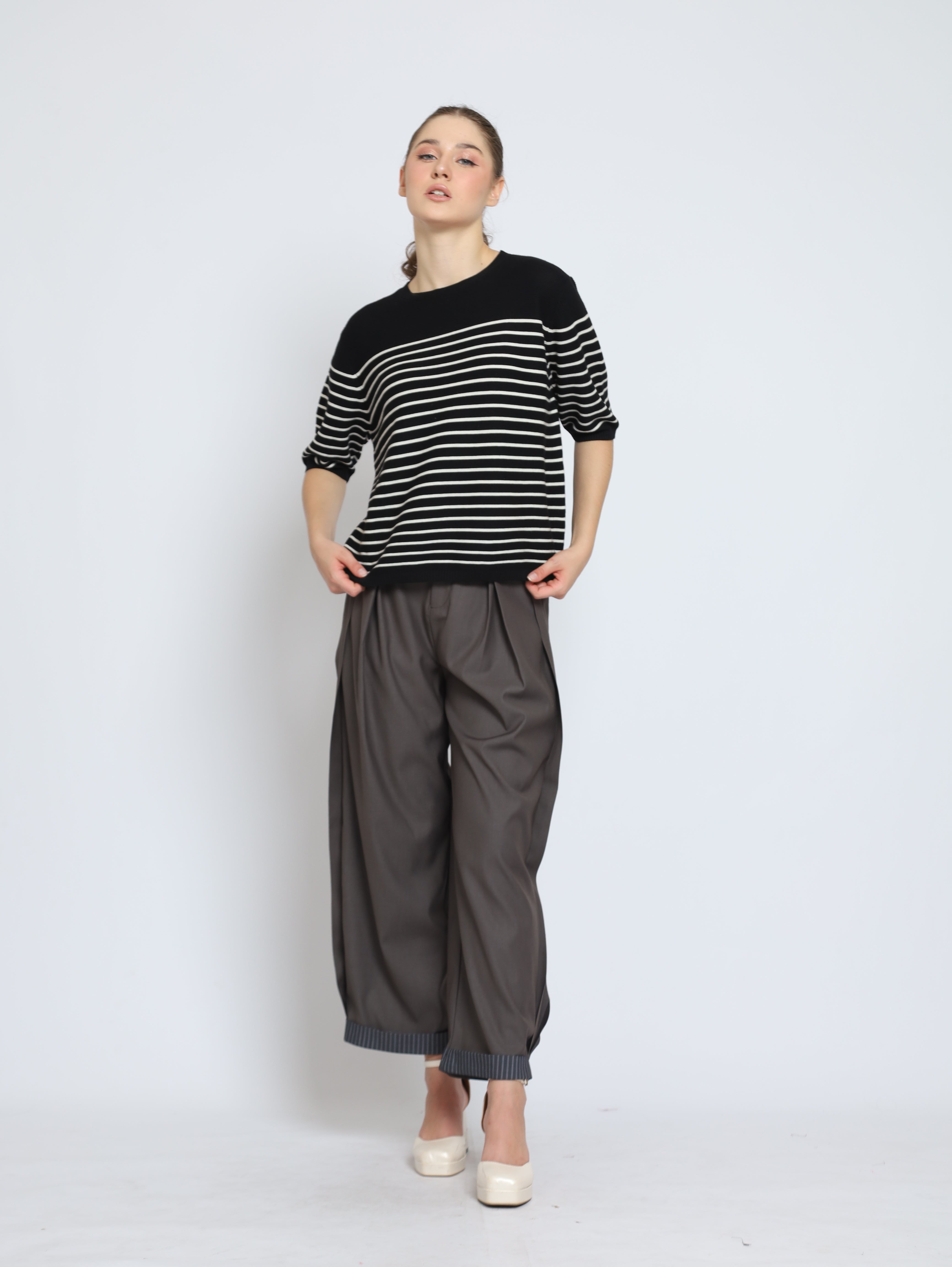 Bloom et Cotton BC Stripes Knit/ Yoji Pants