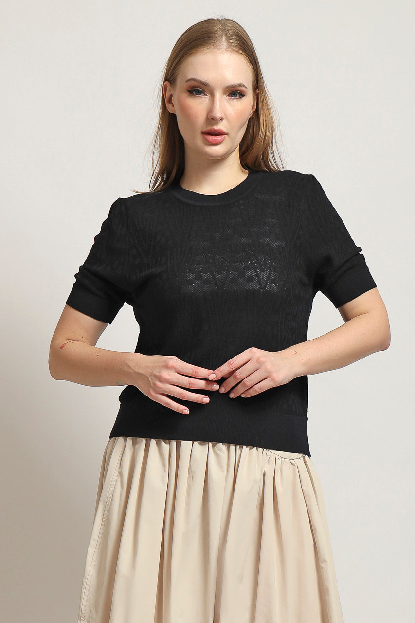 Bloom et Cotton Jacquard Knit
