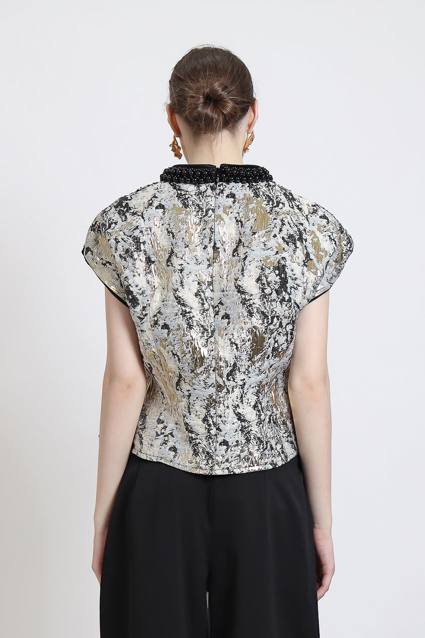 Bloom et Champs Vivienne Beaded Blouse