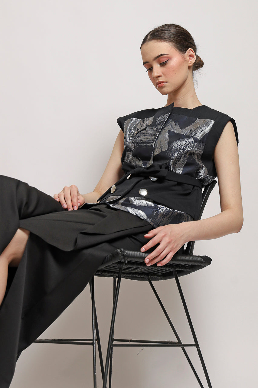 Bloom et Champs Top Jacquard Obi