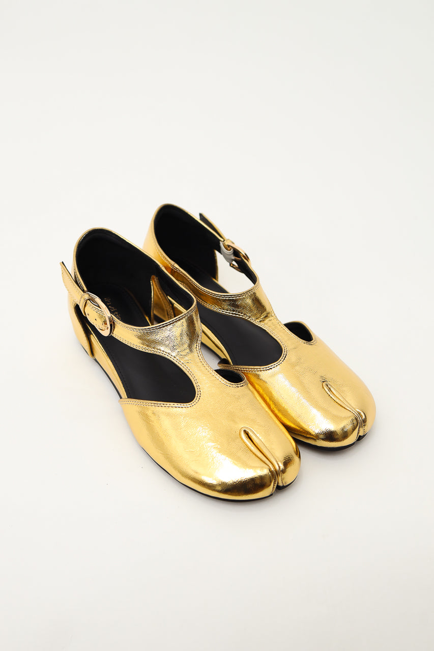 Bloom et Champs Gold Camel Toe Shoes