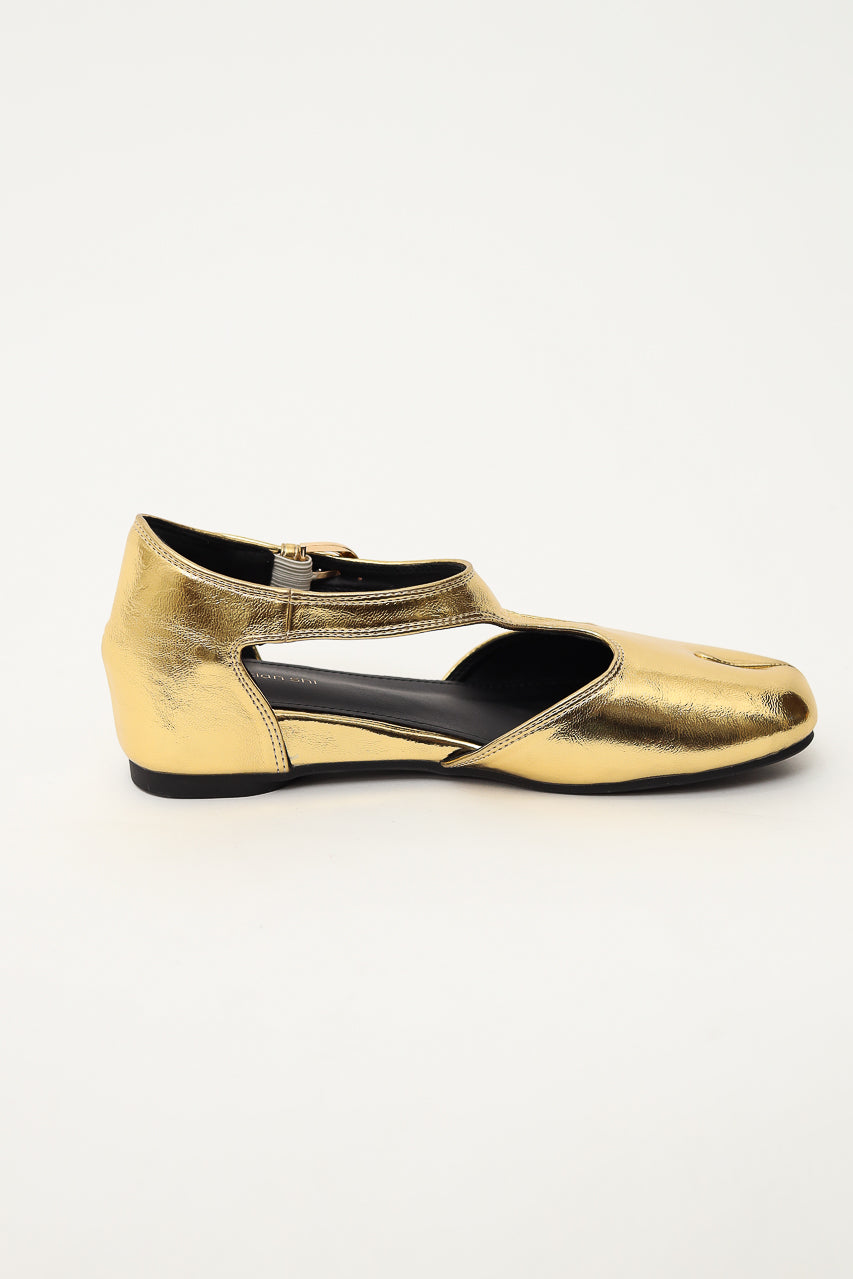 Bloom et Champs Gold Camel Toe Shoes