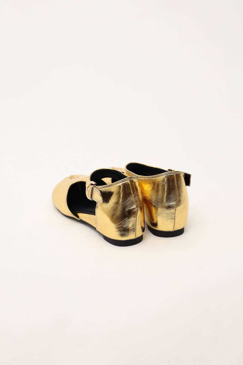 Bloom et Champs Gold Camel Toe Shoes