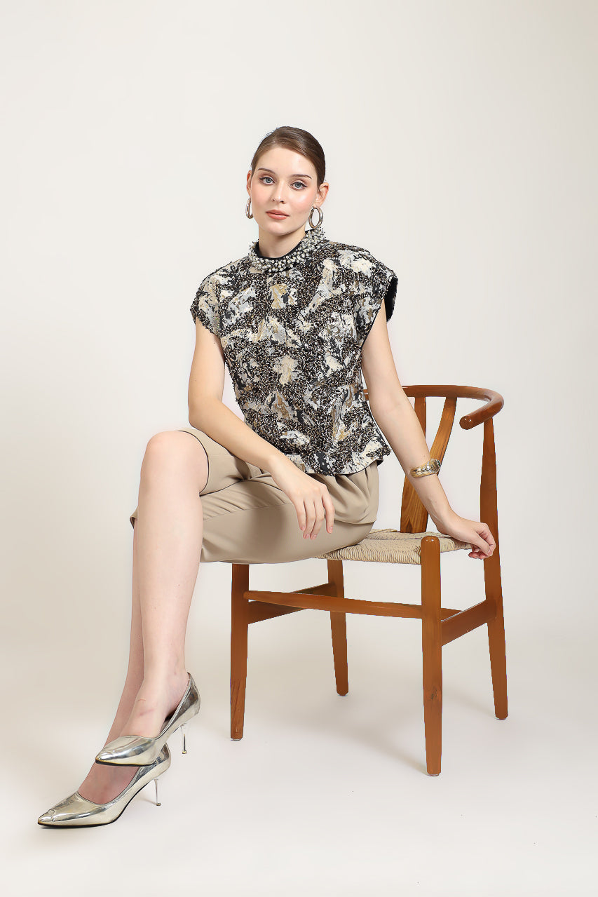 Bloom et Champs Full Embellished Blouse