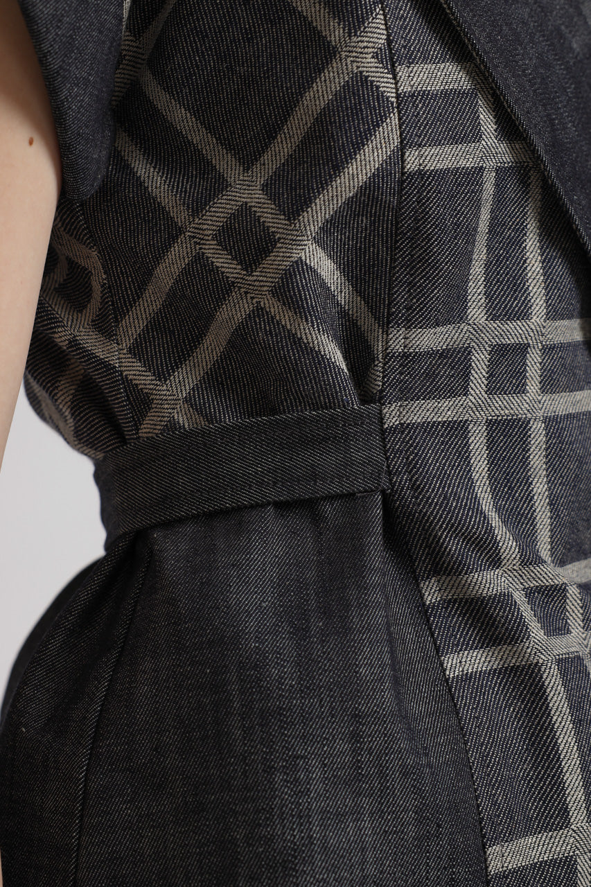 Bloom et Champs AK Denim Tartan Blouse