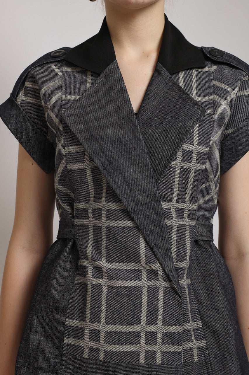 Bloom et Champs AK Denim Tartan Blouse