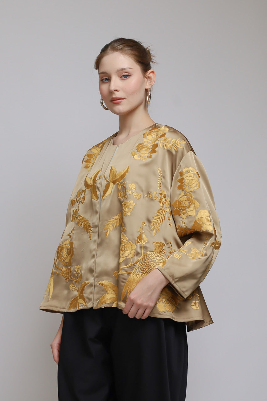Bloom et Champs Blouse Bordir Turmeric
