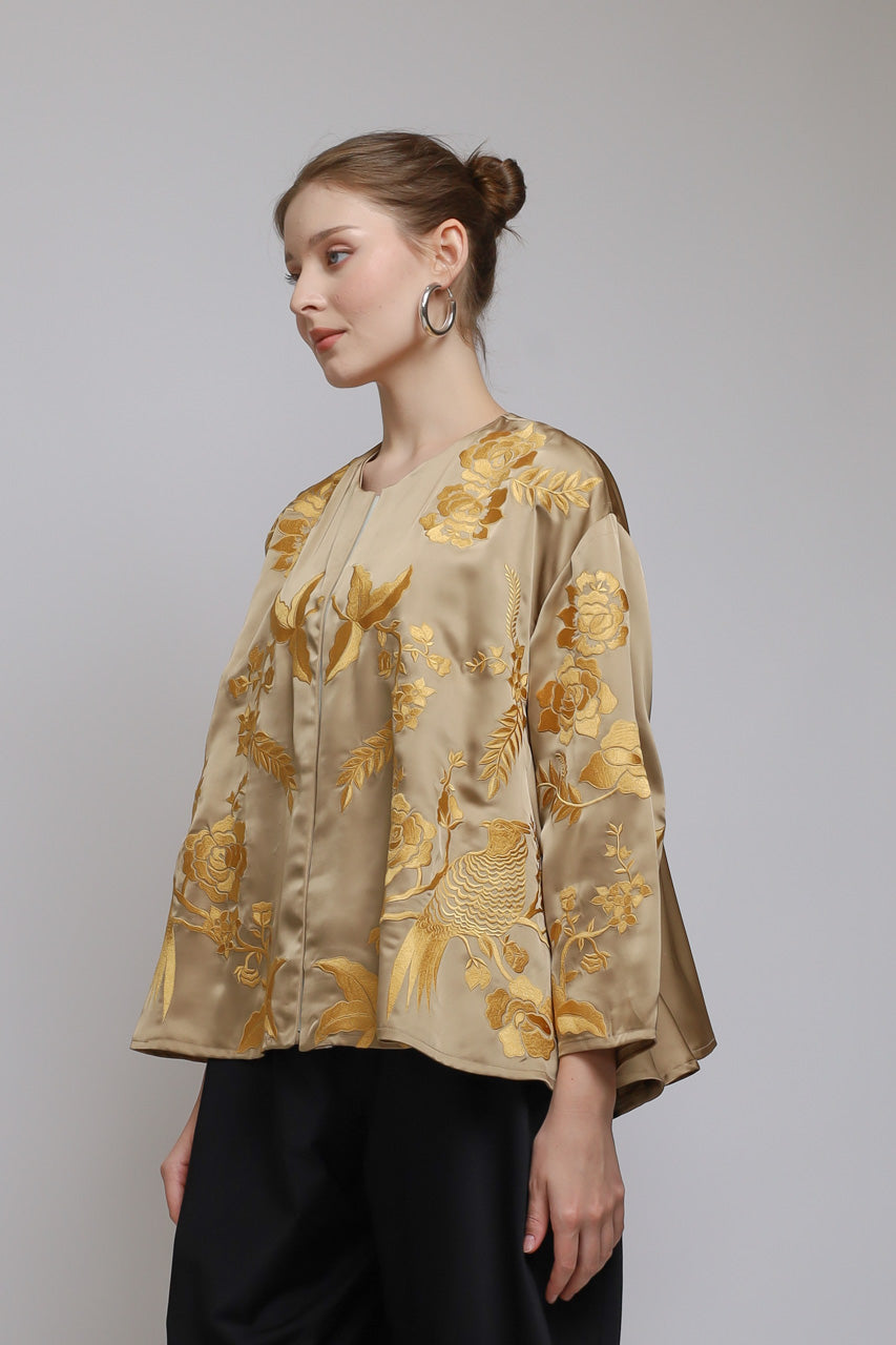Bloom et Champs Blouse Bordir Turmeric