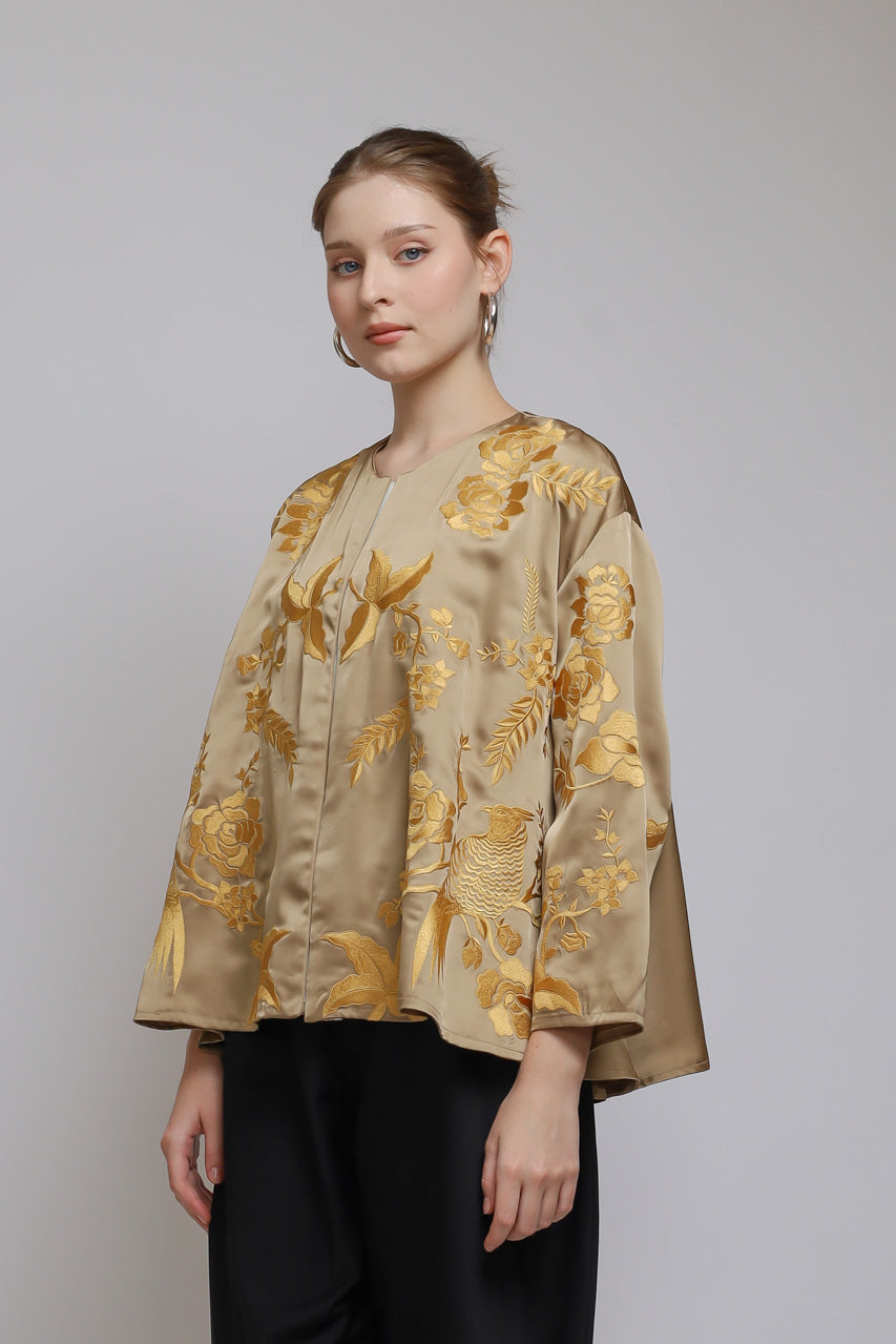 Bloom et Champs Blouse Bordir Turmeric