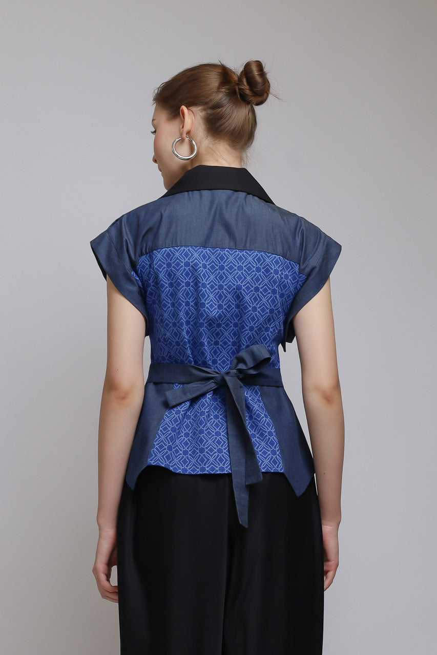 Bloom et Champs Blouse Denim Corak
