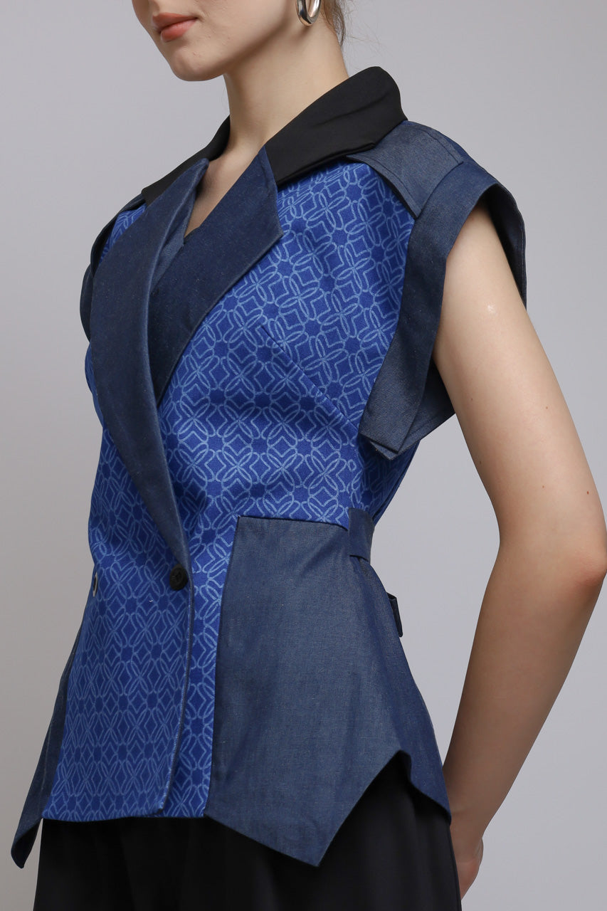 Bloom et Champs Blouse Denim Corak