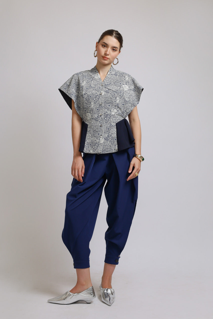 Bloom et Champs Coral Tassel Blouse