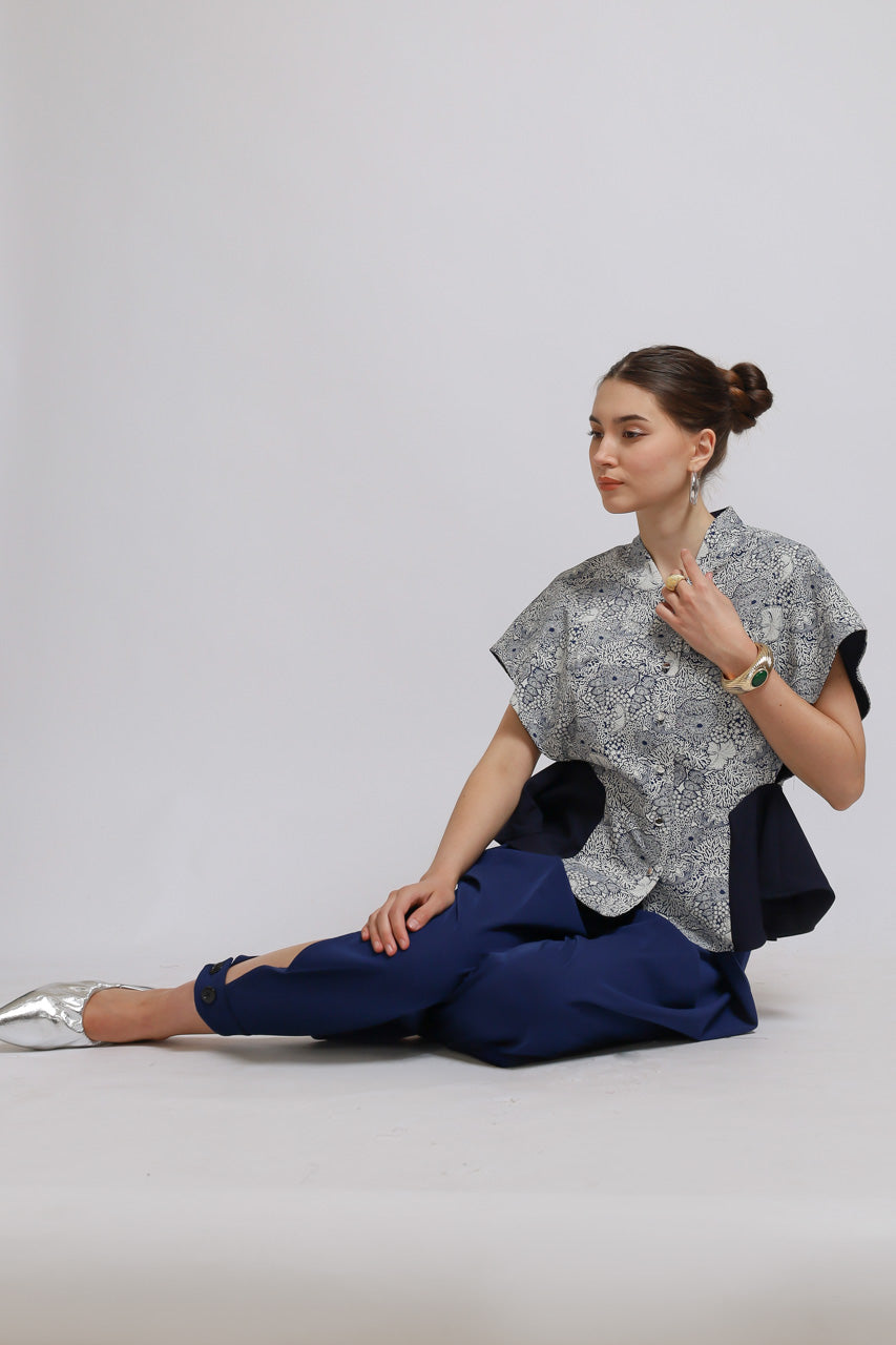 Bloom et Champs Coral Tassel Blouse