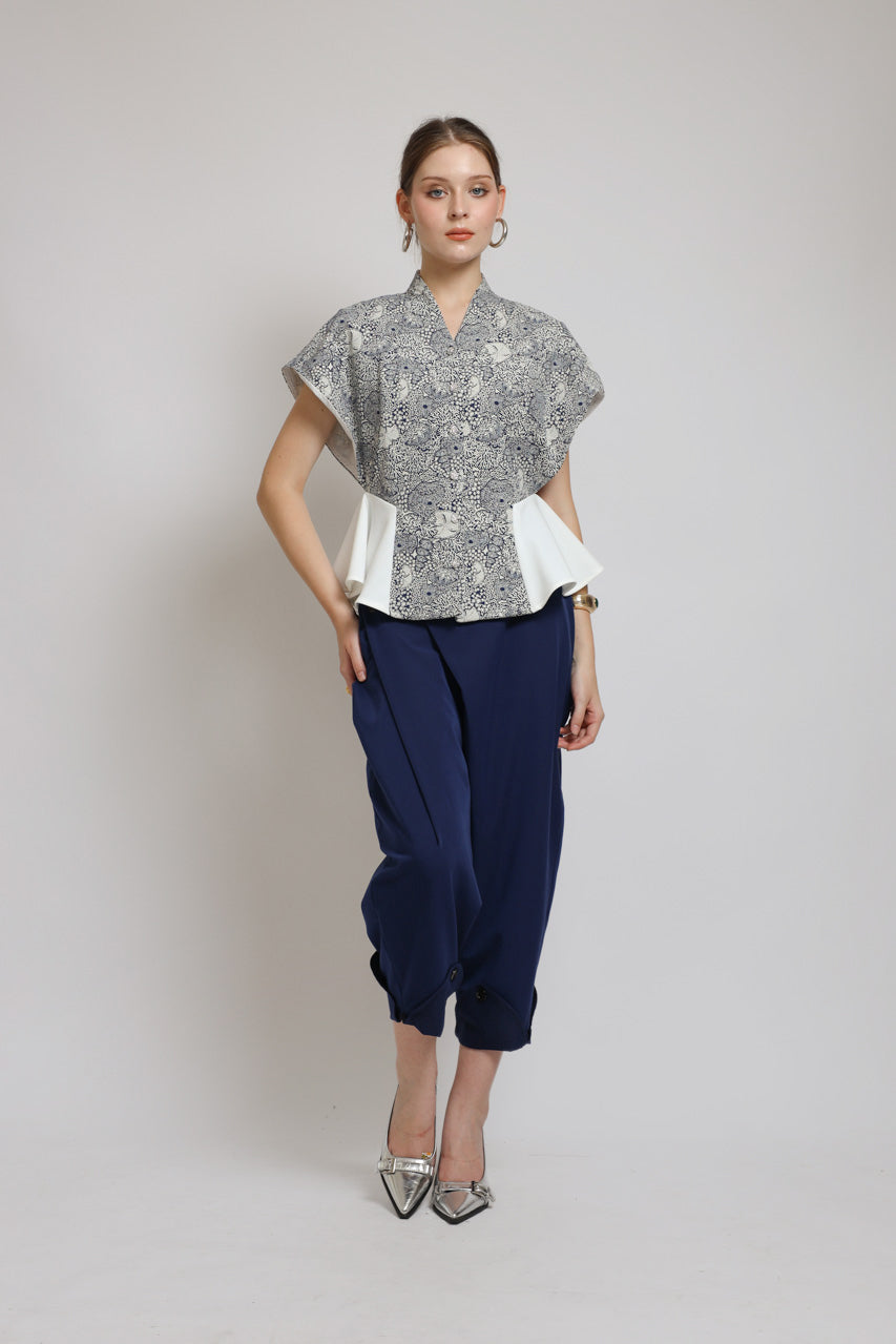 Bloom et Champs Coral Tassel Blouse
