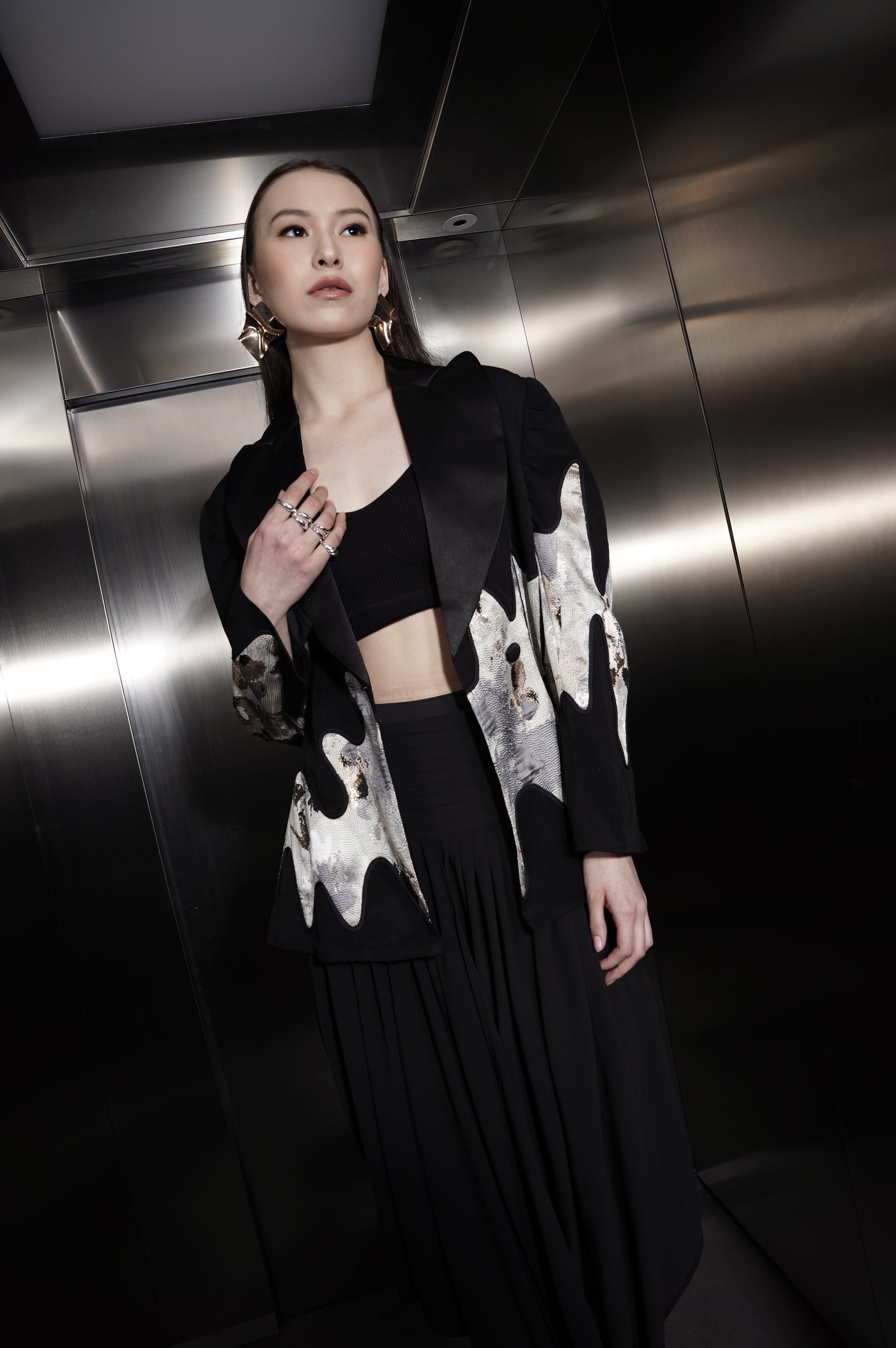 Bloom et Champs New Year Jacquard Blazer