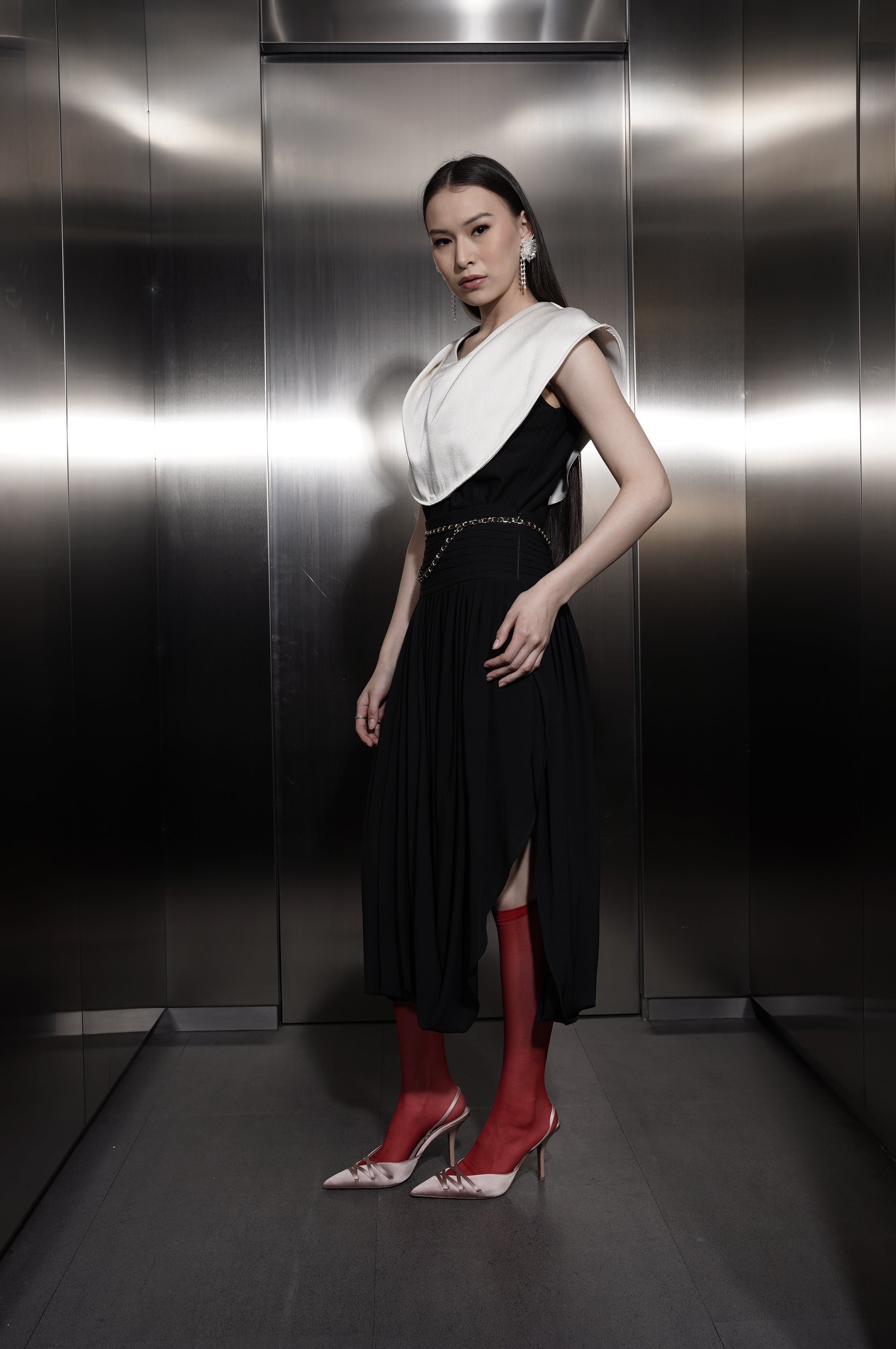 Bloom et Champs V Selena Blouse/Chiffon Skirt